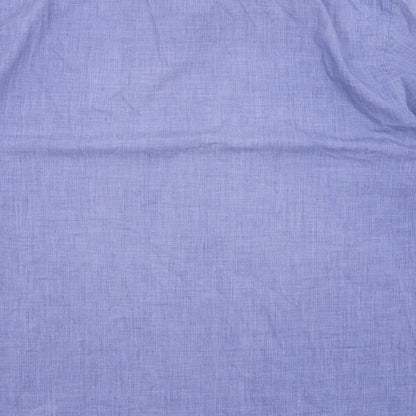 Mens UK Size M Barney Miller Blue  Button-Up Short Sleeve Casual Shirt
