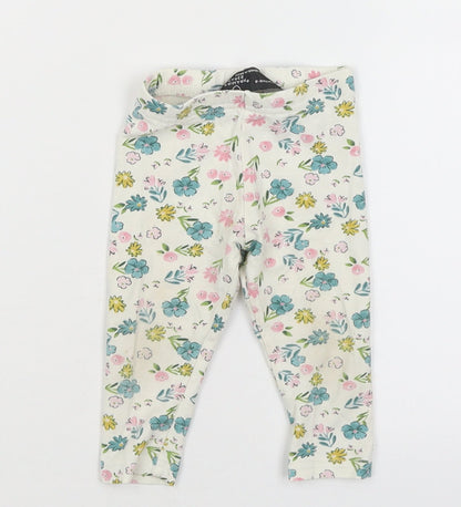 Primark Baby White Flecked  Sweatpants Trousers Size 6-9 Months