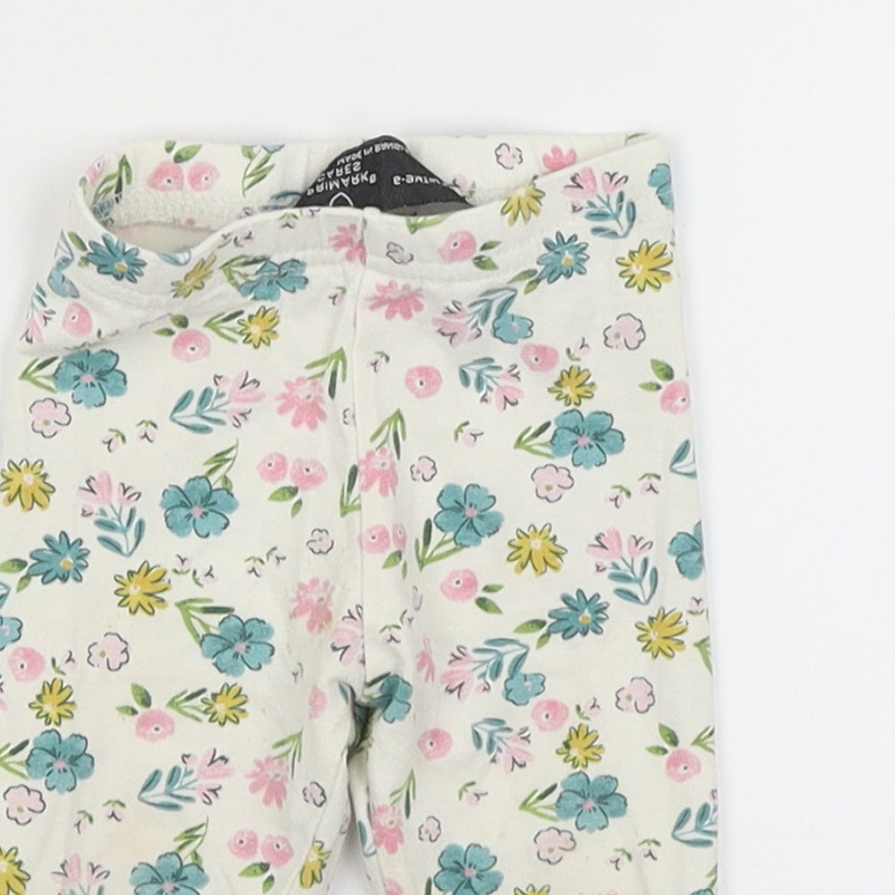 Primark Baby White Flecked  Sweatpants Trousers Size 6-9 Months