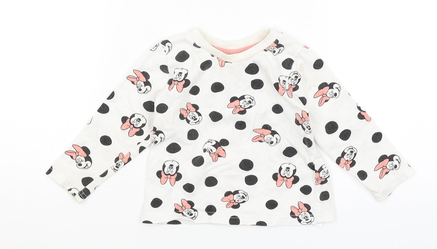 Primark Baby White   Basic T-Shirt Size 9-12 Months