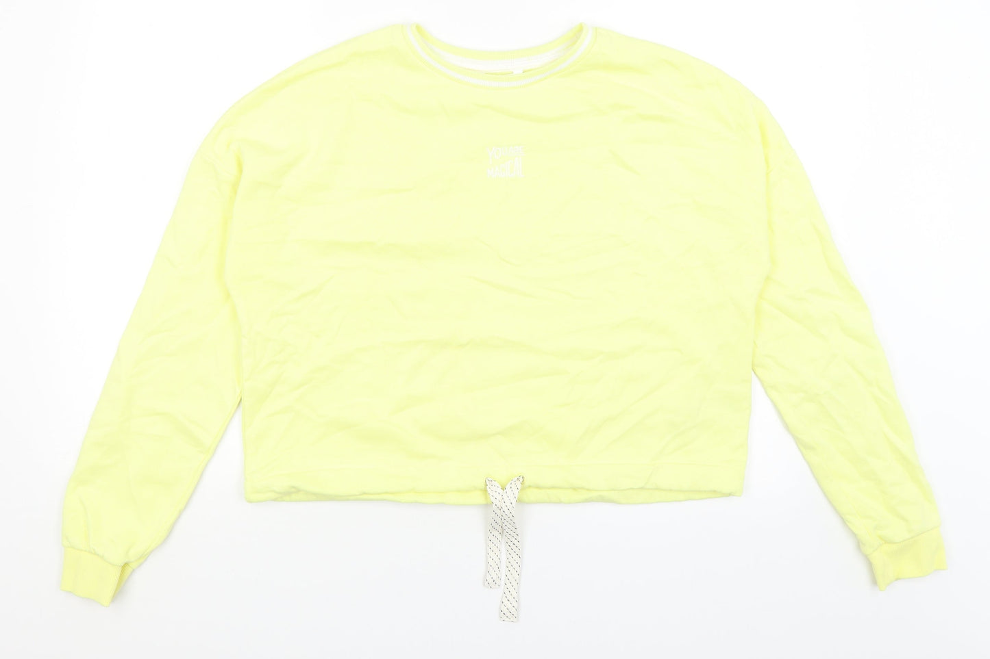 M&S Girls Yellow   Pullover Sweatshirt Size 15-16 Years