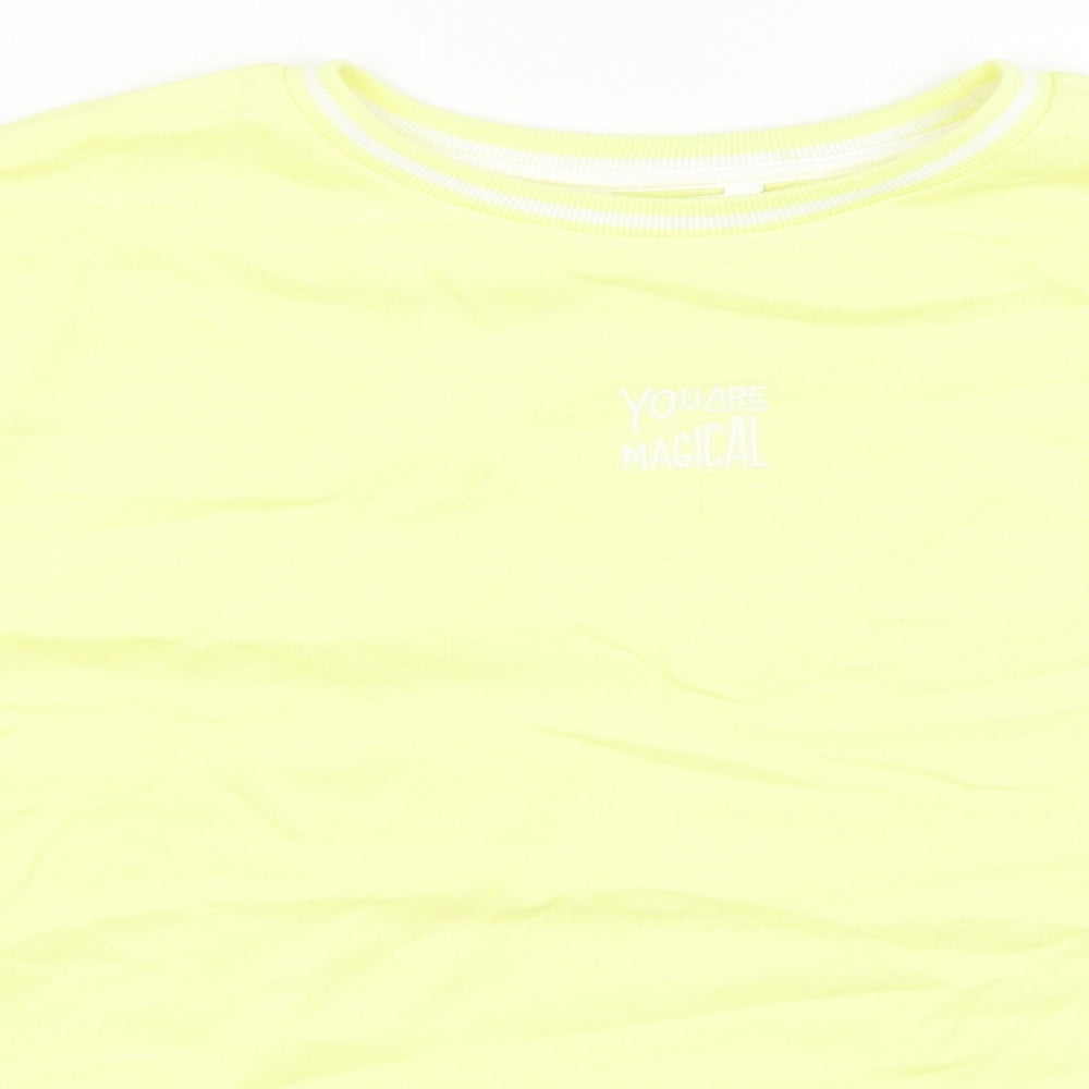 M&S Girls Yellow   Pullover Sweatshirt Size 15-16 Years
