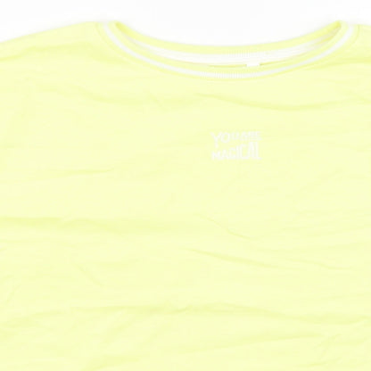 M&S Girls Yellow   Pullover Sweatshirt Size 15-16 Years