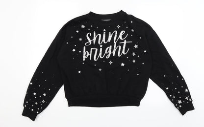 Womens UK Size 12 H&M Black Pullover Jumper