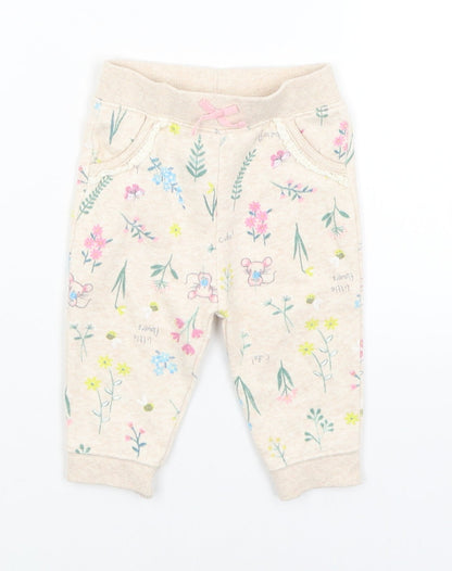 George Baby Beige   Sweatpants Trousers Size 3-6 Months