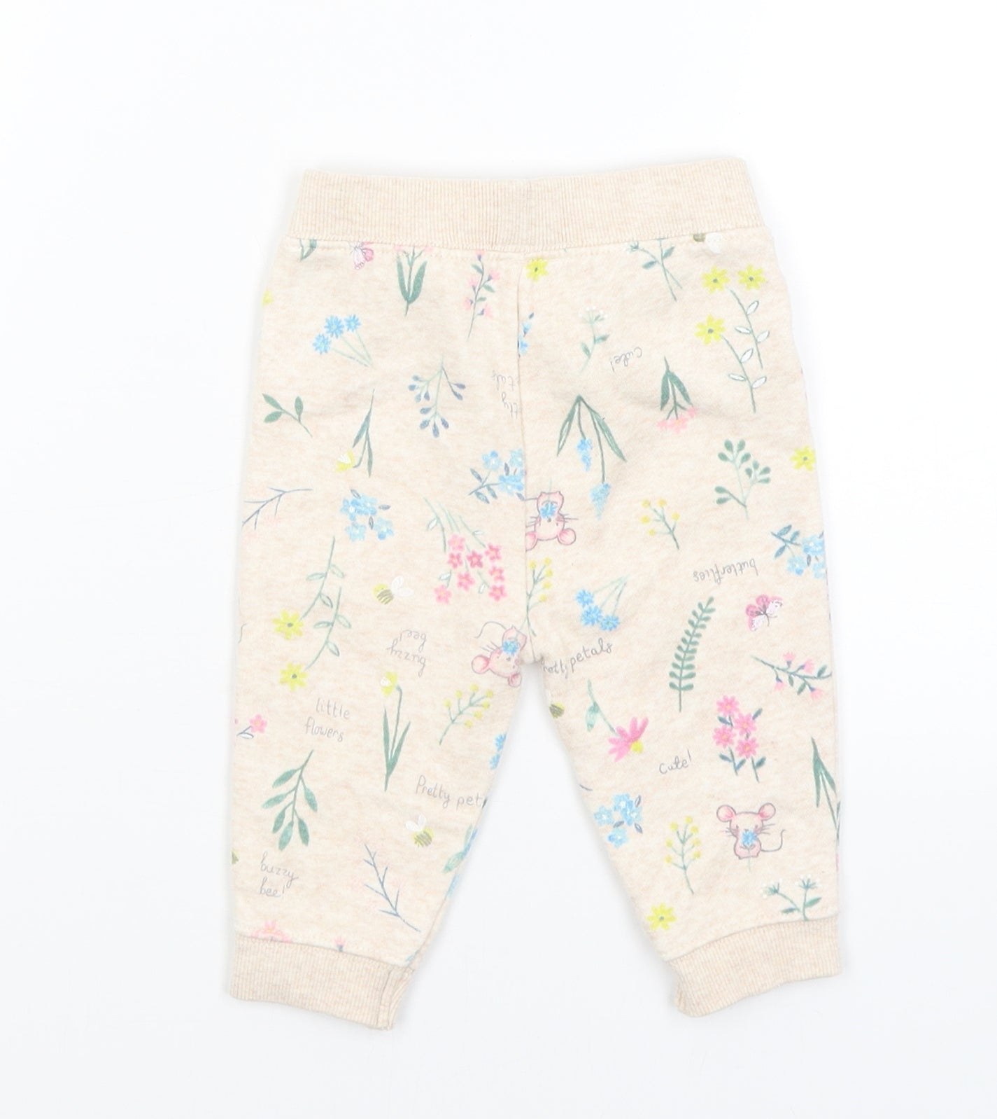 George Baby Beige   Sweatpants Trousers Size 3-6 Months