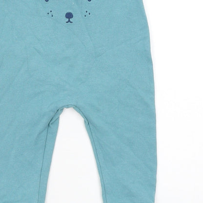 M&S Baby Blue   Jogger Trousers Size 6-9 Months