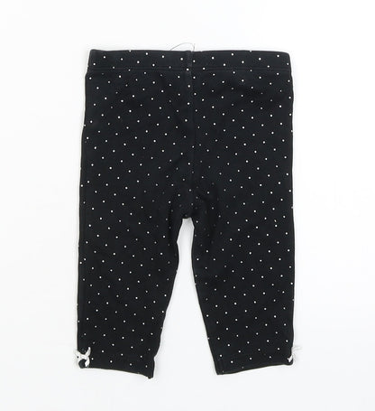 Preworn Baby Black   Capri Trousers Size 6-9 Months