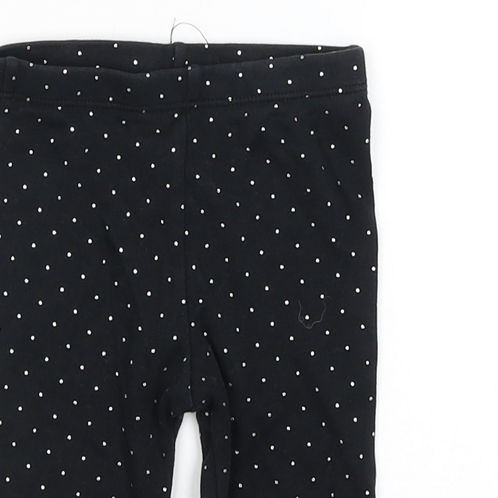 Preworn Baby Black   Capri Trousers Size 6-9 Months