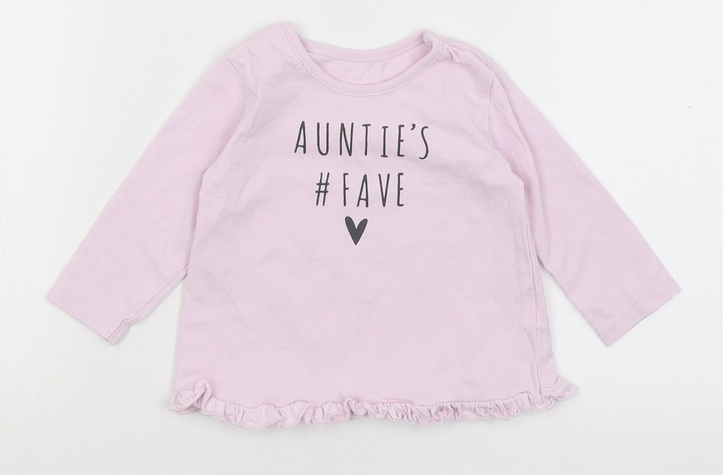 George Baby Purple   Basic T-Shirt Size 3-6 Months  - Auntie's Fave