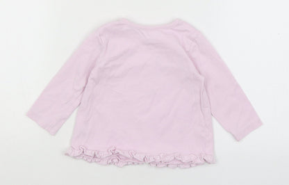 George Baby Purple   Basic T-Shirt Size 3-6 Months  - Auntie's Fave