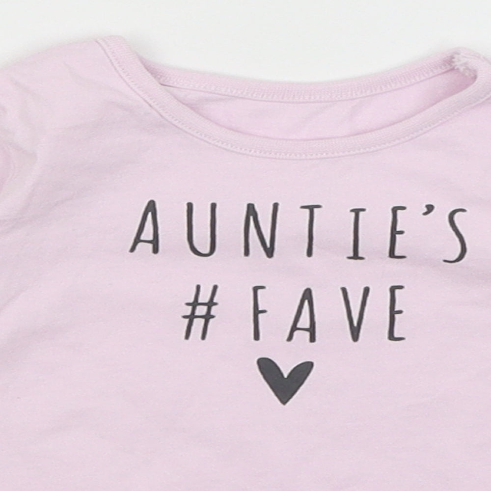 George Baby Purple   Basic T-Shirt Size 3-6 Months  - Auntie's Fave