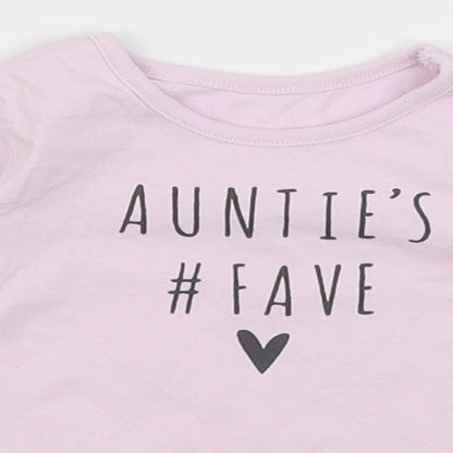 George Baby Purple   Basic T-Shirt Size 3-6 Months  - Auntie's Fave