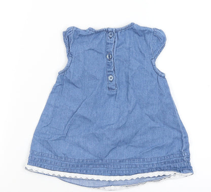 George Baby Blue   A-Line  Size 3-6 Months