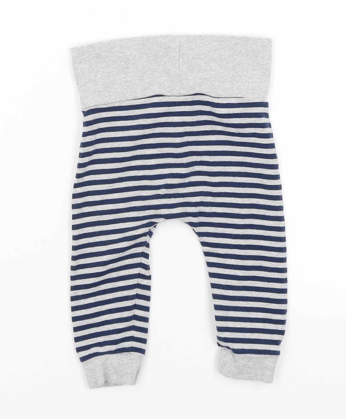NEXT Baby Grey Striped  Jogger Trousers Size 6-9 Months