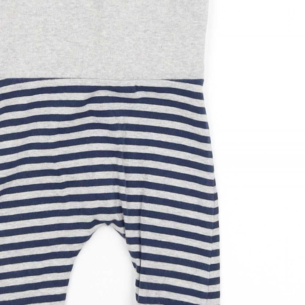 NEXT Baby Grey Striped  Jogger Trousers Size 6-9 Months