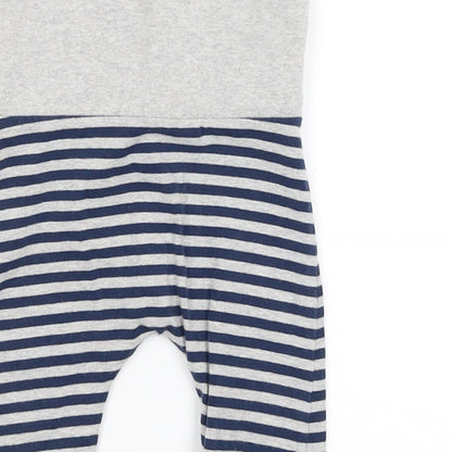 NEXT Baby Grey Striped  Jogger Trousers Size 6-9 Months