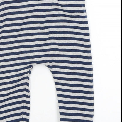 NEXT Baby Grey Striped  Jogger Trousers Size 6-9 Months