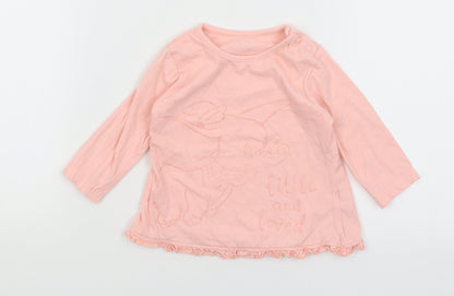 Disney Baby Baby Pink   Basic T-Shirt Size 3-6 Months  - Little and Loved Dumbo