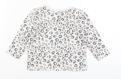 Primark Baby Grey Animal Print  Basic T-Shirt Size 3-6 Months