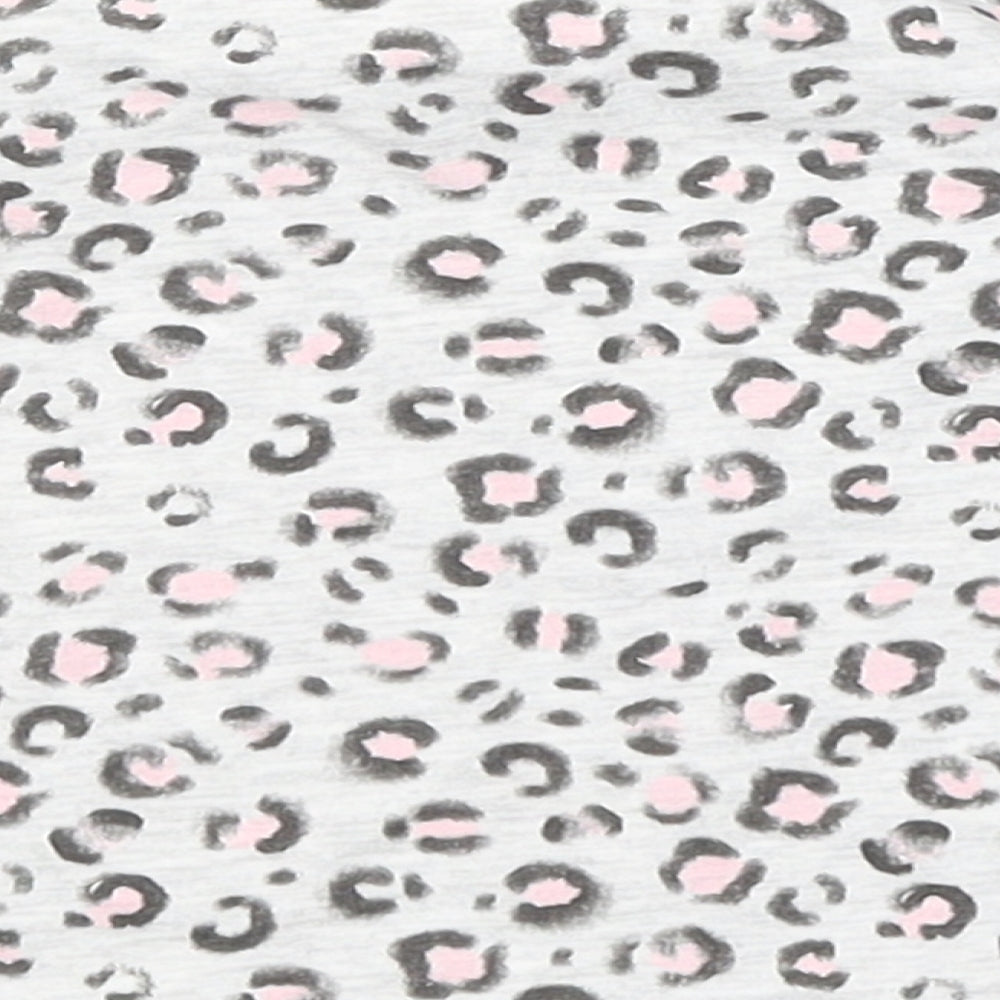 Primark Baby Grey Animal Print  Basic T-Shirt Size 3-6 Months