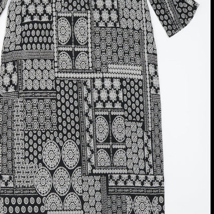 George Womens Black Geometric  Bodycon  Size 8