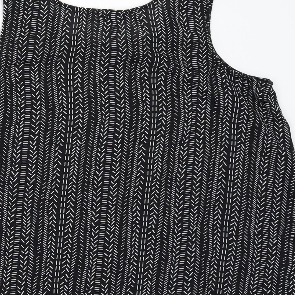 Womens UK Size 10 Atmosphere Black Basic Blouse