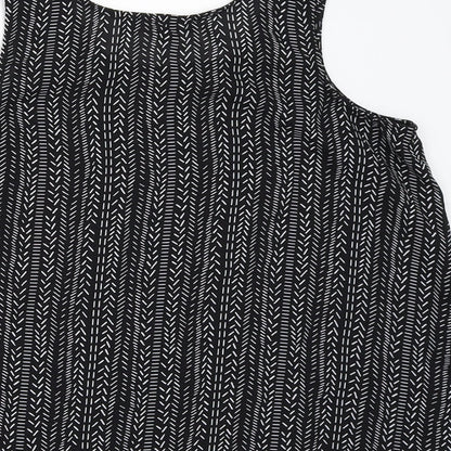 Womens UK Size 10 Atmosphere Black Basic Blouse