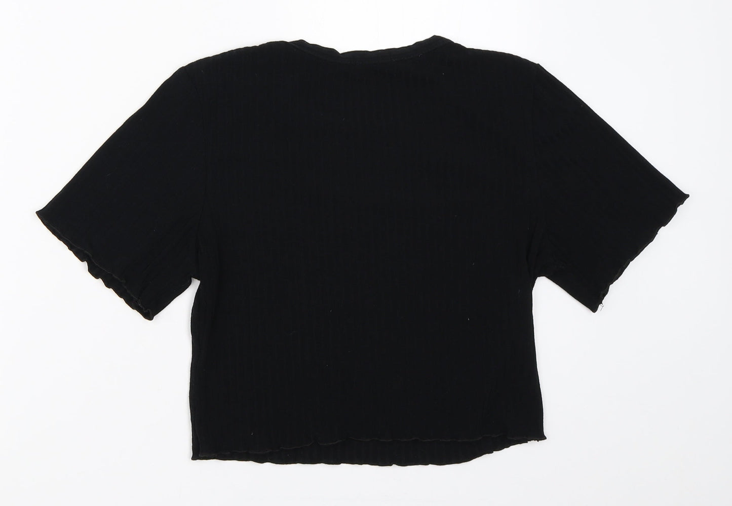 Boohoo Womens Black   Basic T-Shirt Size 14