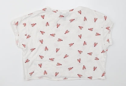 New Look Girls White   Basic T-Shirt Size 12-13 Years
