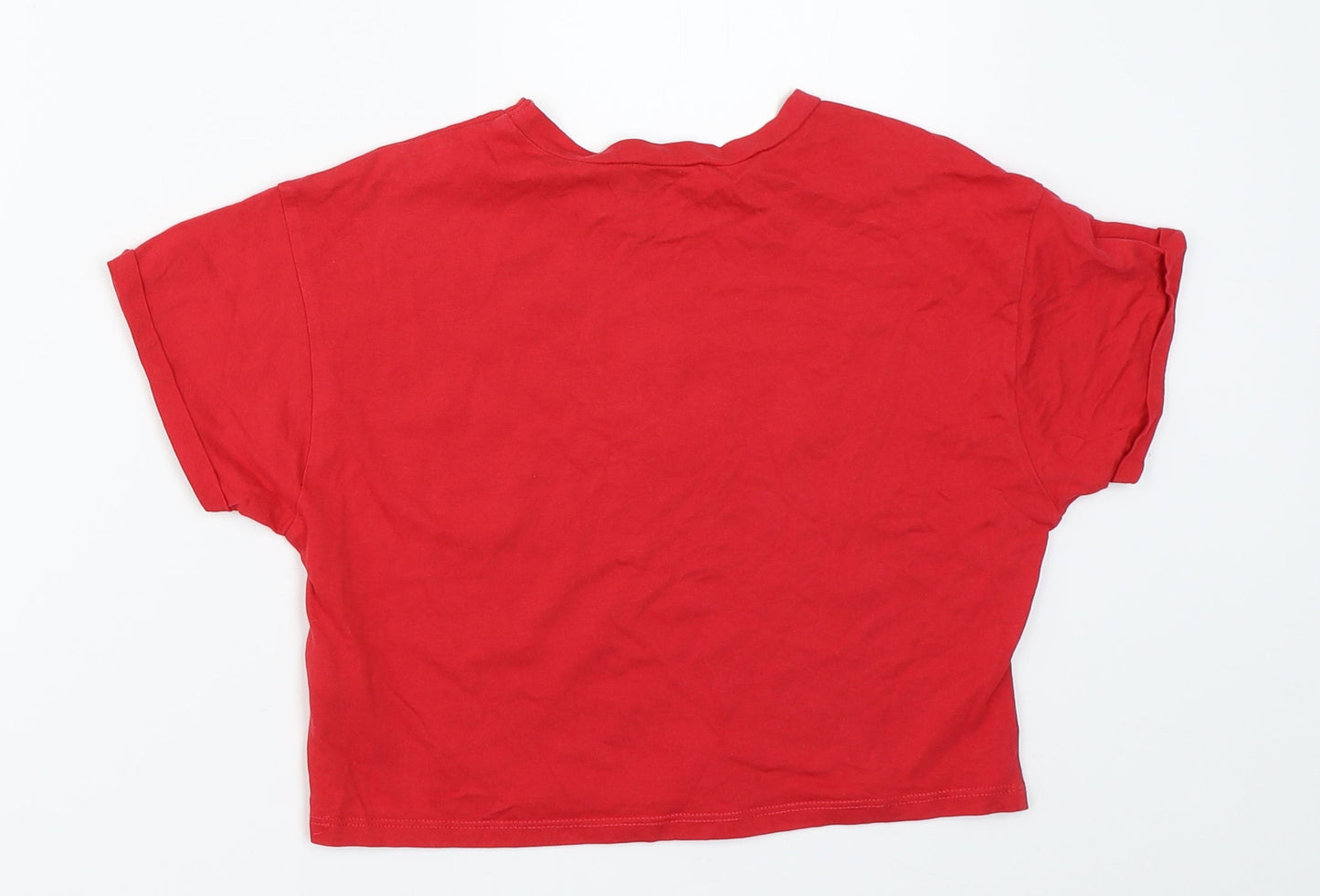 New Look Girls Red   Cropped T-Shirt Size 10-11 Years