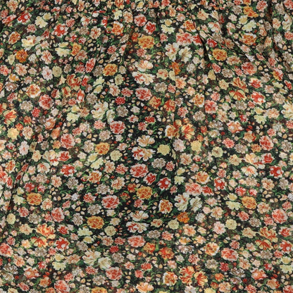 Nutmeg Womens Black Floral  Shift  Size 12