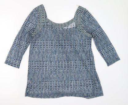 Womens UK Size 12 Preworn Blue Basic Blouse