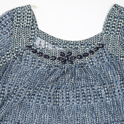 Womens UK Size 12 Preworn Blue Basic Blouse