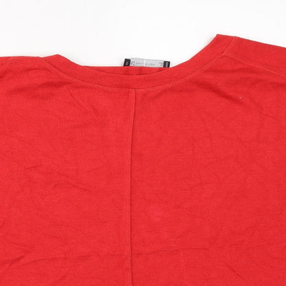 Womens UK Size M Marks and Spencer Red Pullover Jumper