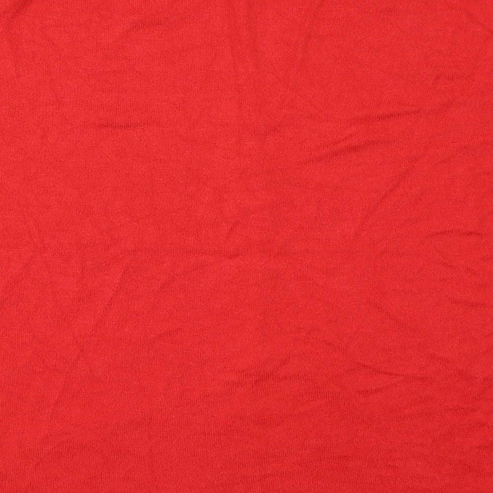 Womens UK Size M Marks and Spencer Red Pullover Jumper