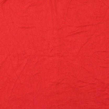 Womens UK Size M Marks and Spencer Red Pullover Jumper