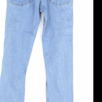 Womens UK Size 32 in Preworn Regular Fit Straight Blue Jeans