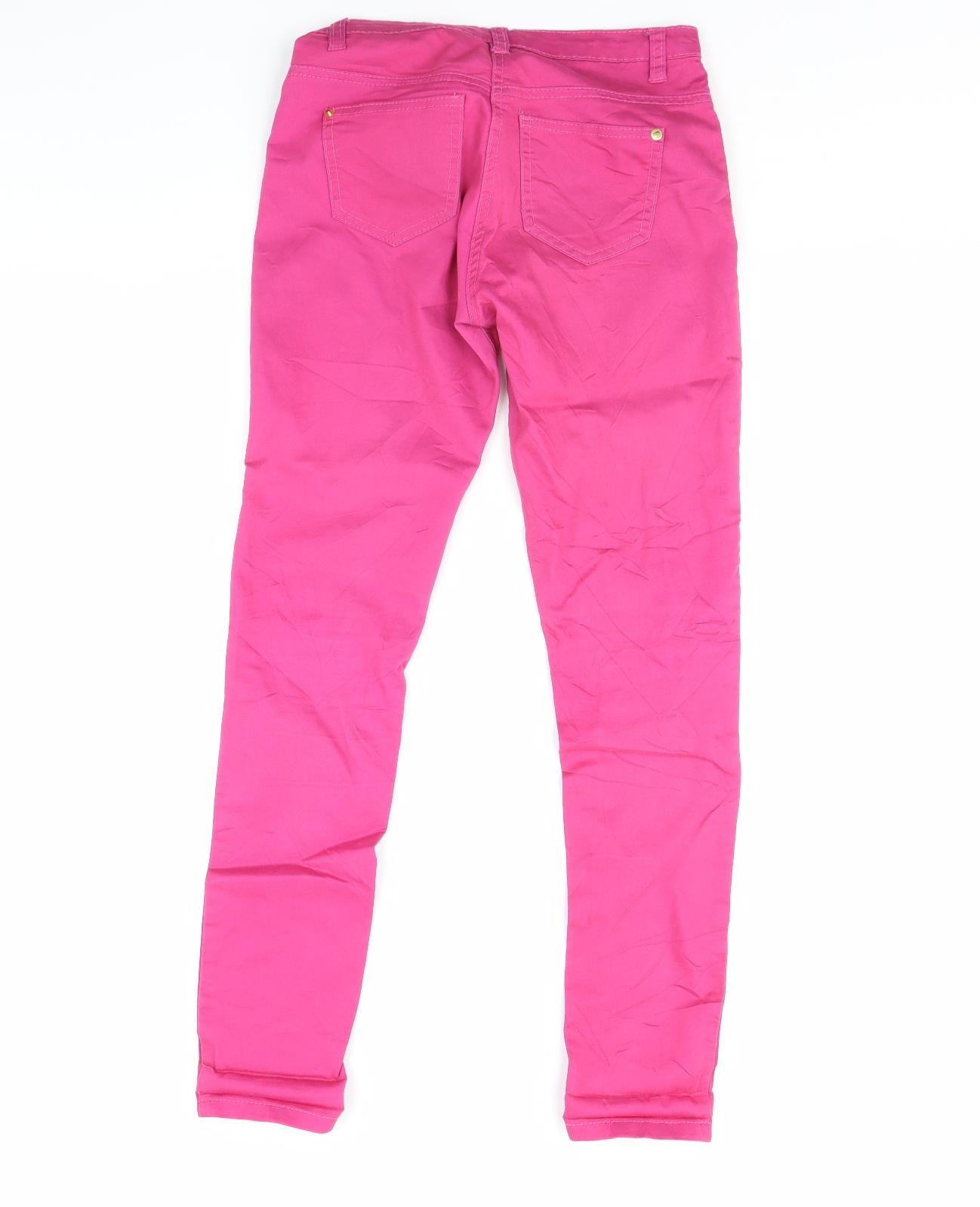 love 2 laugh Womens Pink  Denim Skinny Jeans Size 26 in L29 in