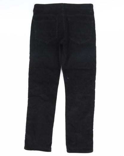 Denim & Co. Womens Black  Corduroy Trousers  Size 30 in L32 in