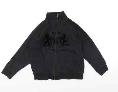 Blue Base Womens Black  Rayon Jacket  Size S