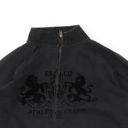 Blue Base Womens Black  Rayon Jacket  Size S