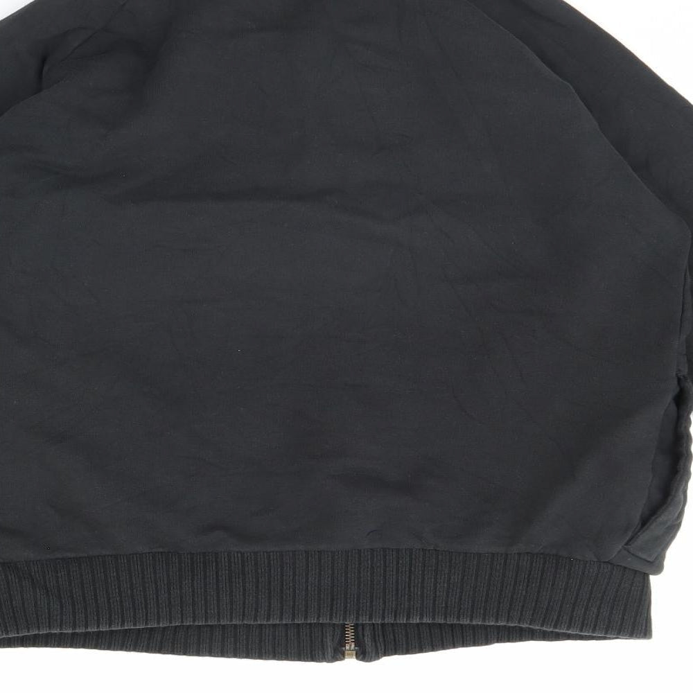 Blue Base Womens Black  Rayon Jacket  Size S