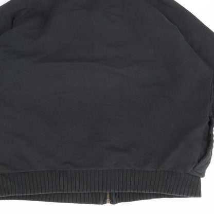 Blue Base Womens Black  Rayon Jacket  Size S