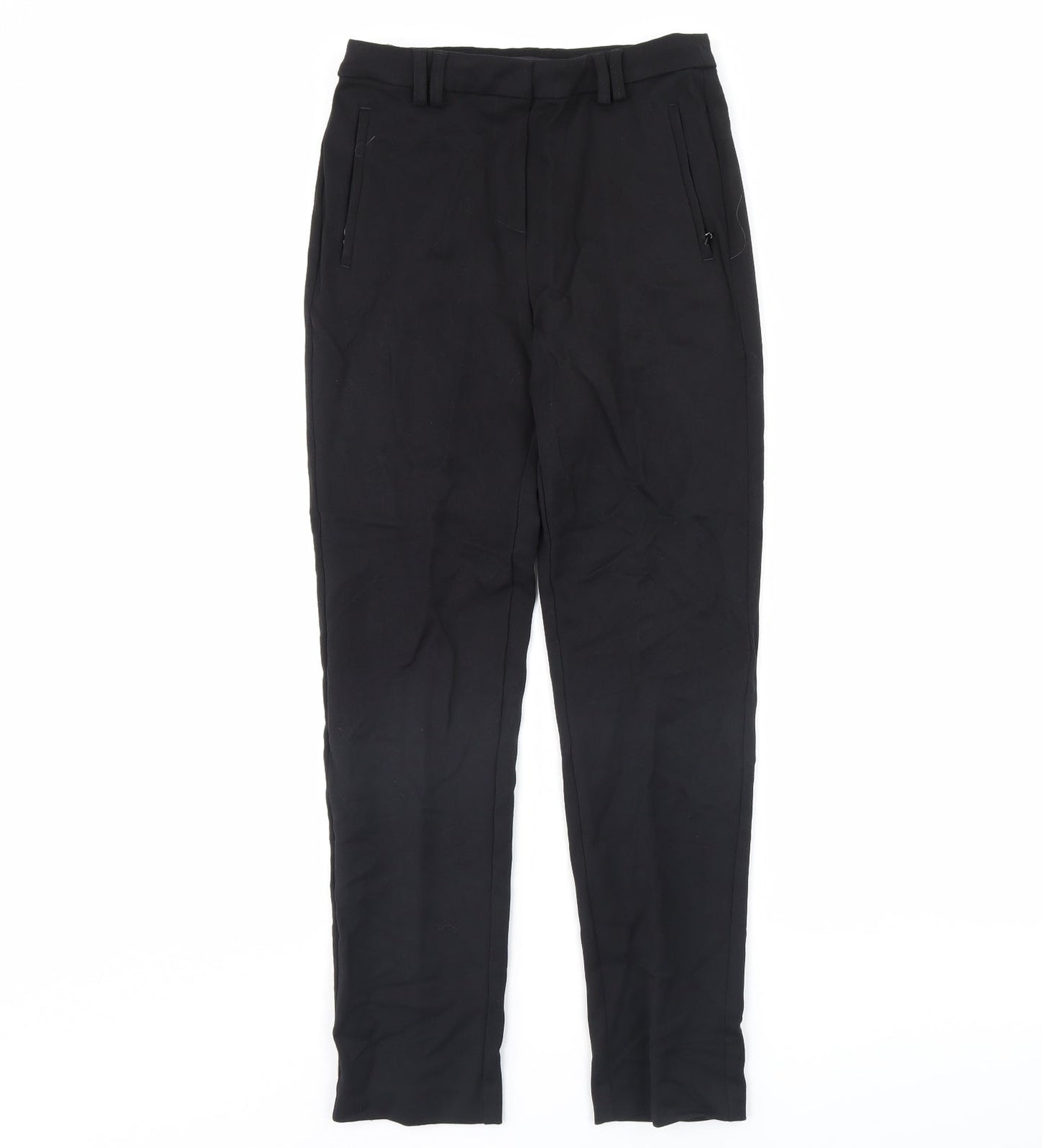 m&s Womens Black   Dress Pants Trousers Size 8 L29 in