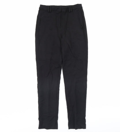 m&s Womens Black   Dress Pants Trousers Size 8 L29 in