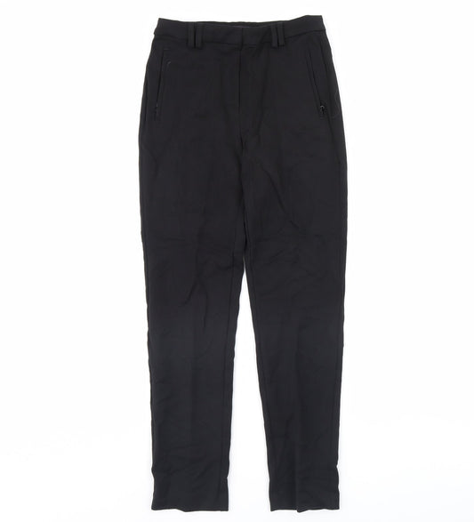 m&s Womens Black   Dress Pants Trousers Size 8 L29 in