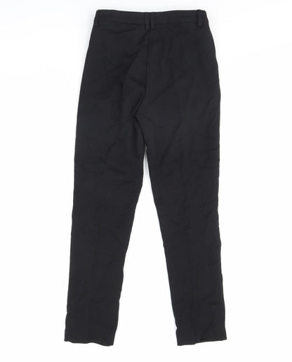 m&s Womens Black   Dress Pants Trousers Size 8 L29 in