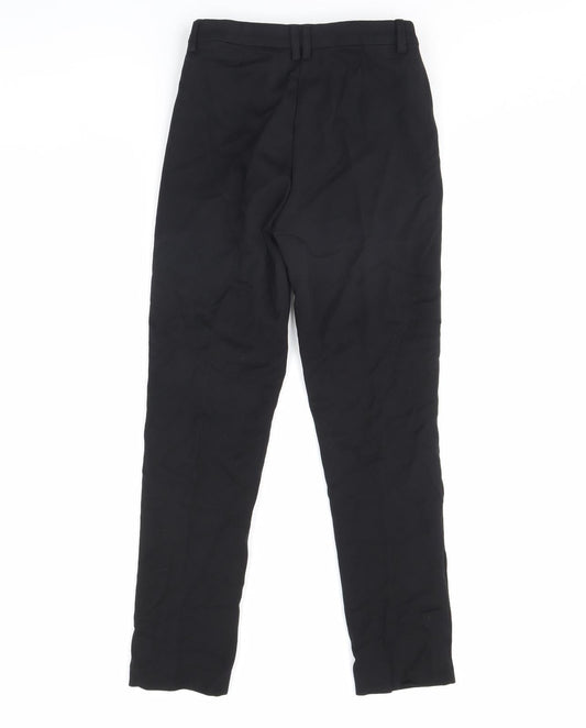 m&s Womens Black   Dress Pants Trousers Size 8 L29 in