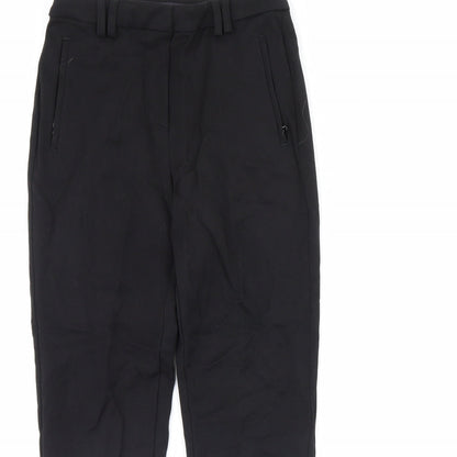 m&s Womens Black   Dress Pants Trousers Size 8 L29 in